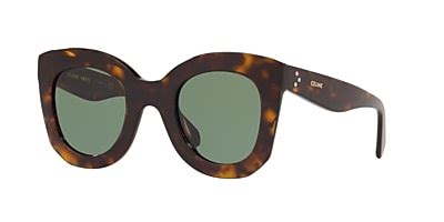 Celine CL4005IN 47 Green & Tortoise Sunglasses.